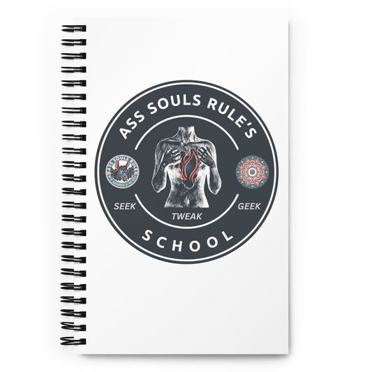 Ass Souls Rule's School spiral notebook