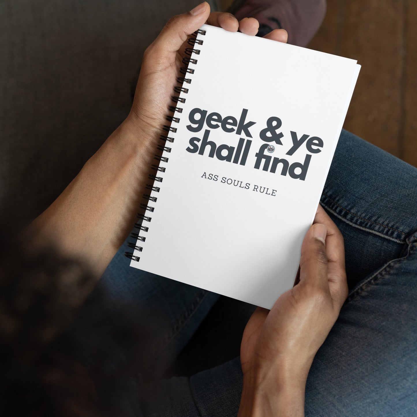 Geek & Ye Shall Find spiral notebook