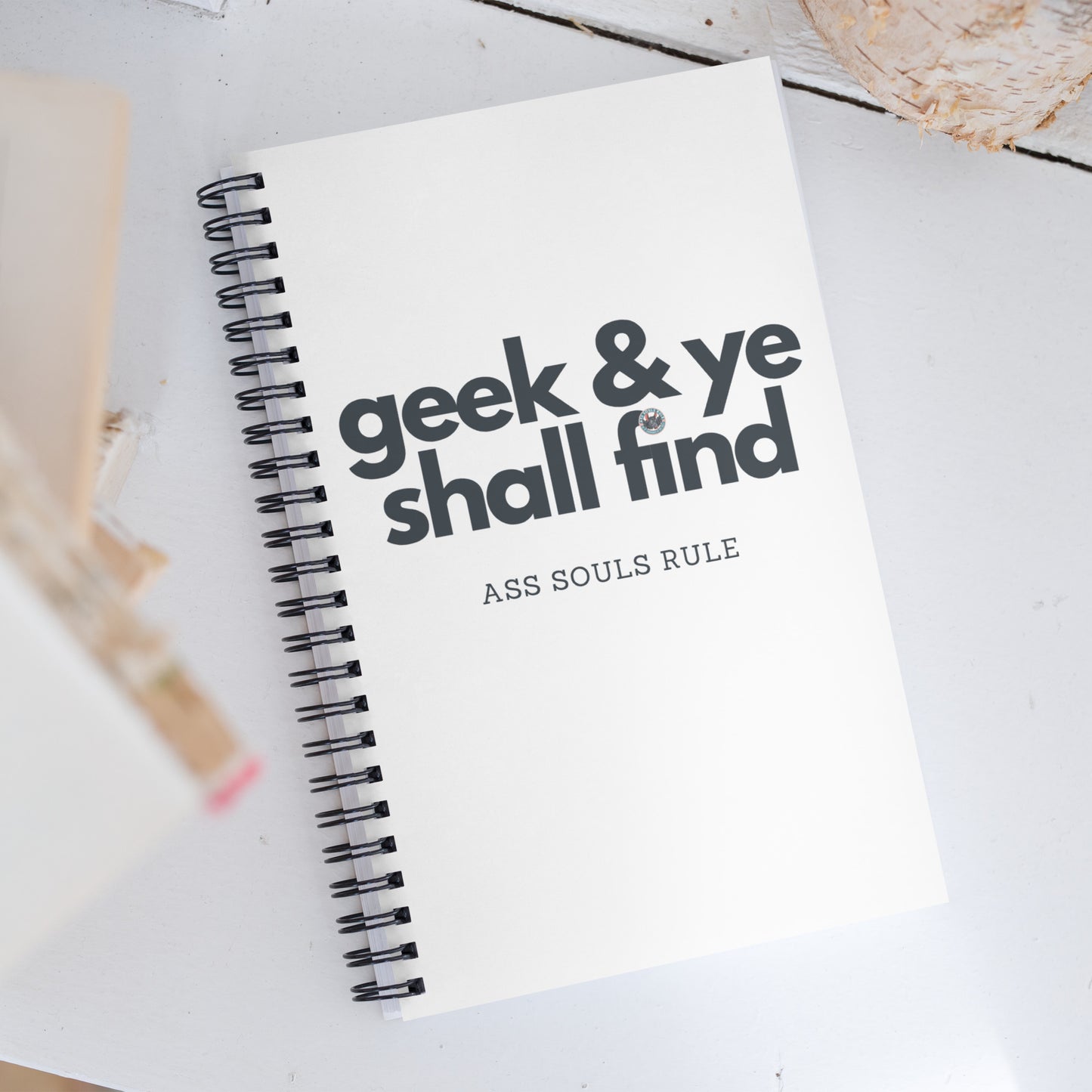 Geek & Ye Shall Find spiral notebook