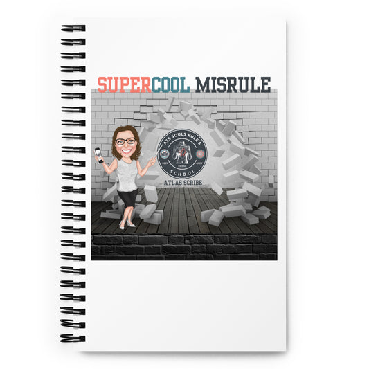 SuperCool MisRule spiral notebook