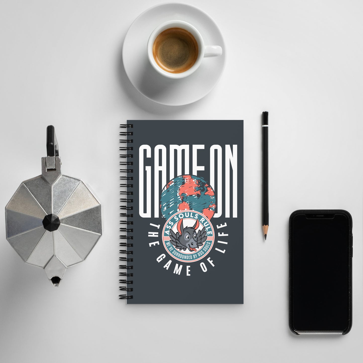 Game On spiral notebook