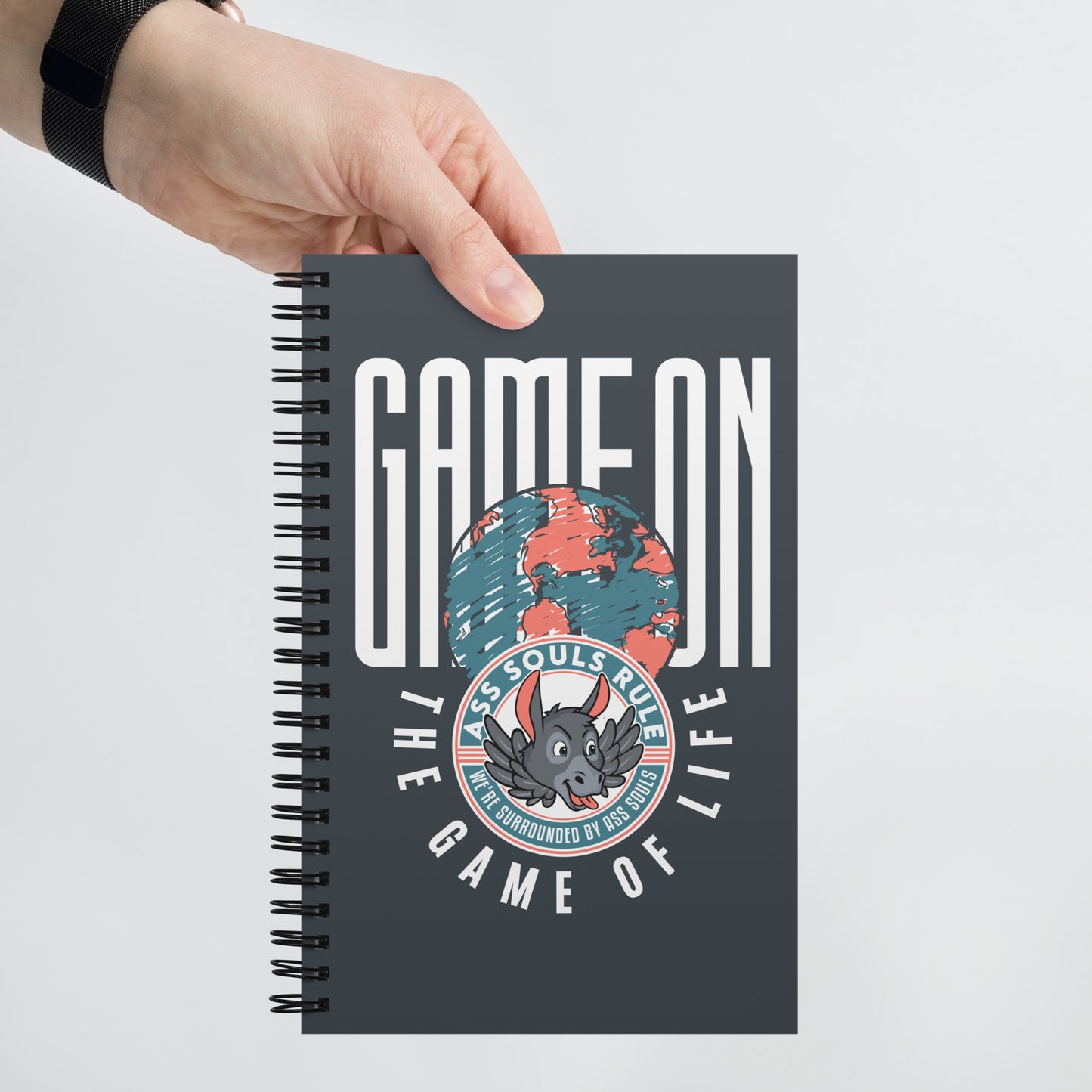 Game On spiral notebook