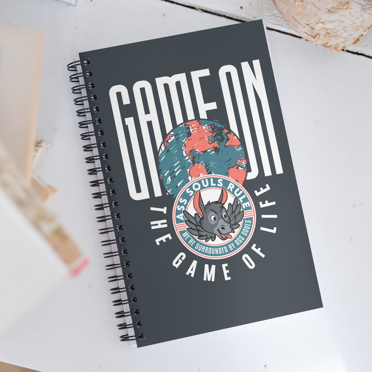 Game On spiral notebook