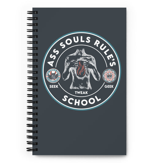 Ass Souls Rule's School spiral notebook