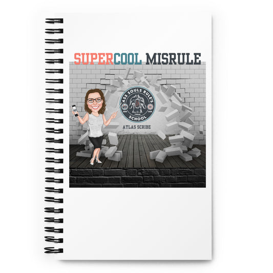 SuperCool MisRule spiral notebook