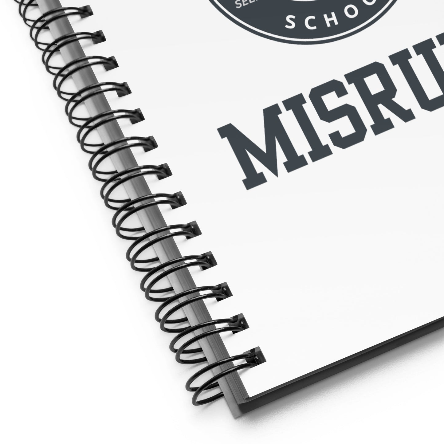 SuperCool MisRule spiral notebook