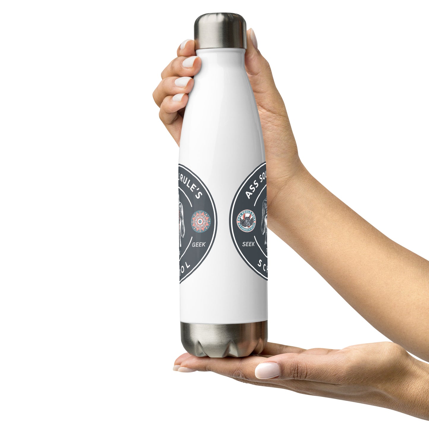 Ass Souls Rule's School stainless steel water bottle