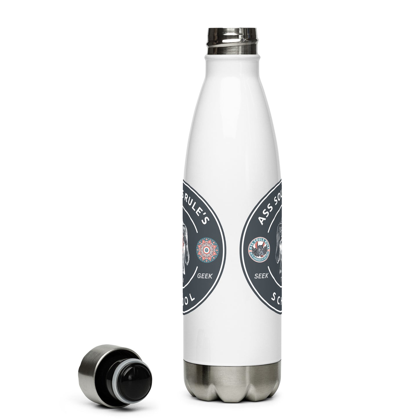 Ass Souls Rule's School stainless steel water bottle