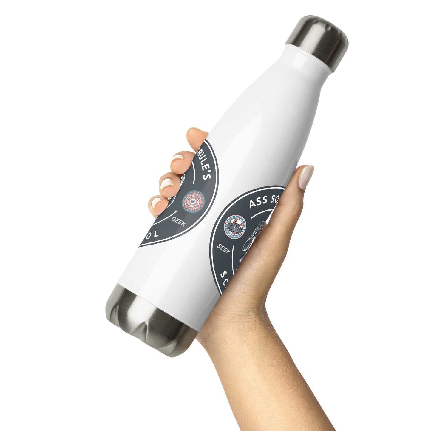 Ass Souls Rule's School stainless steel water bottle