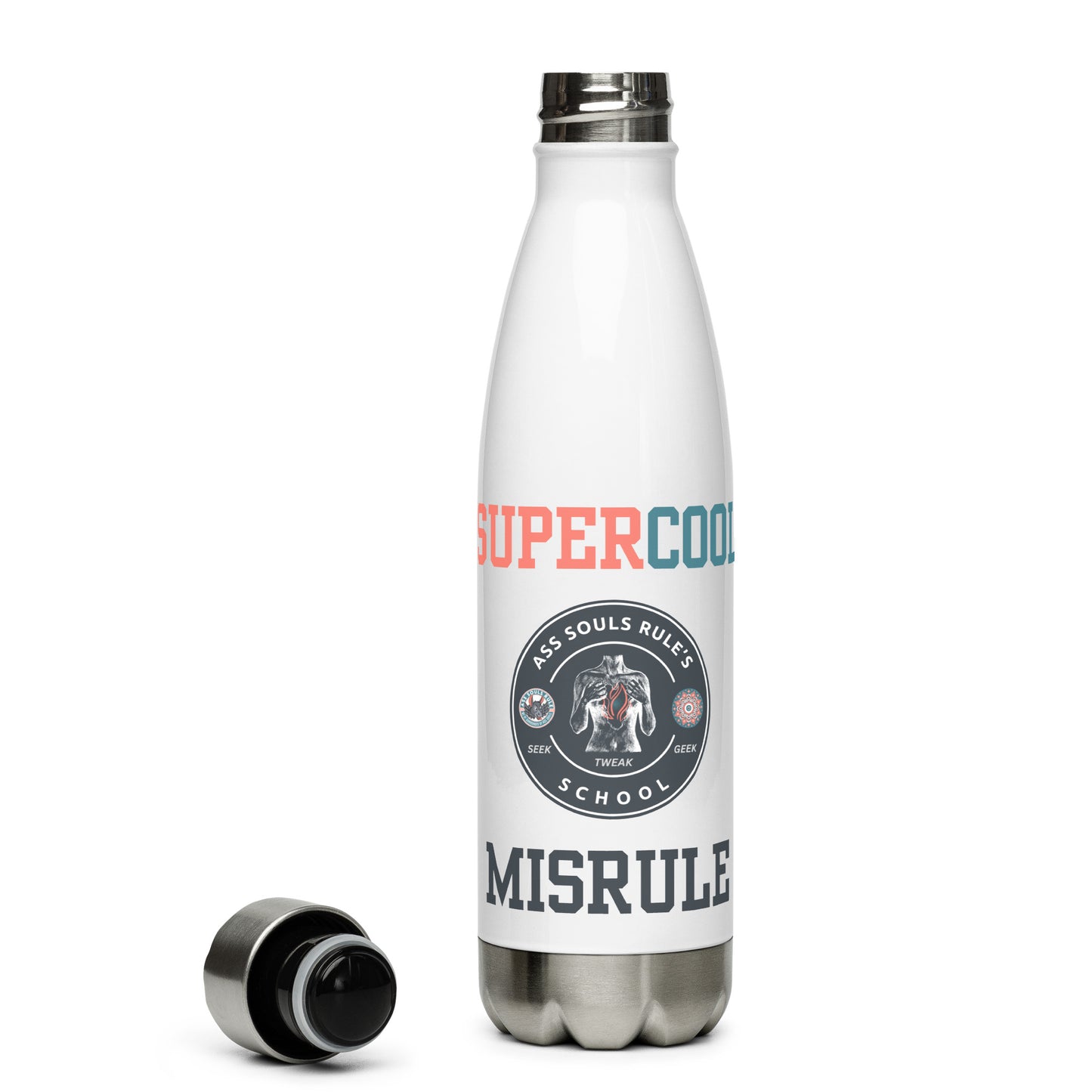 SuperCool MisRule stainless steel water bottle