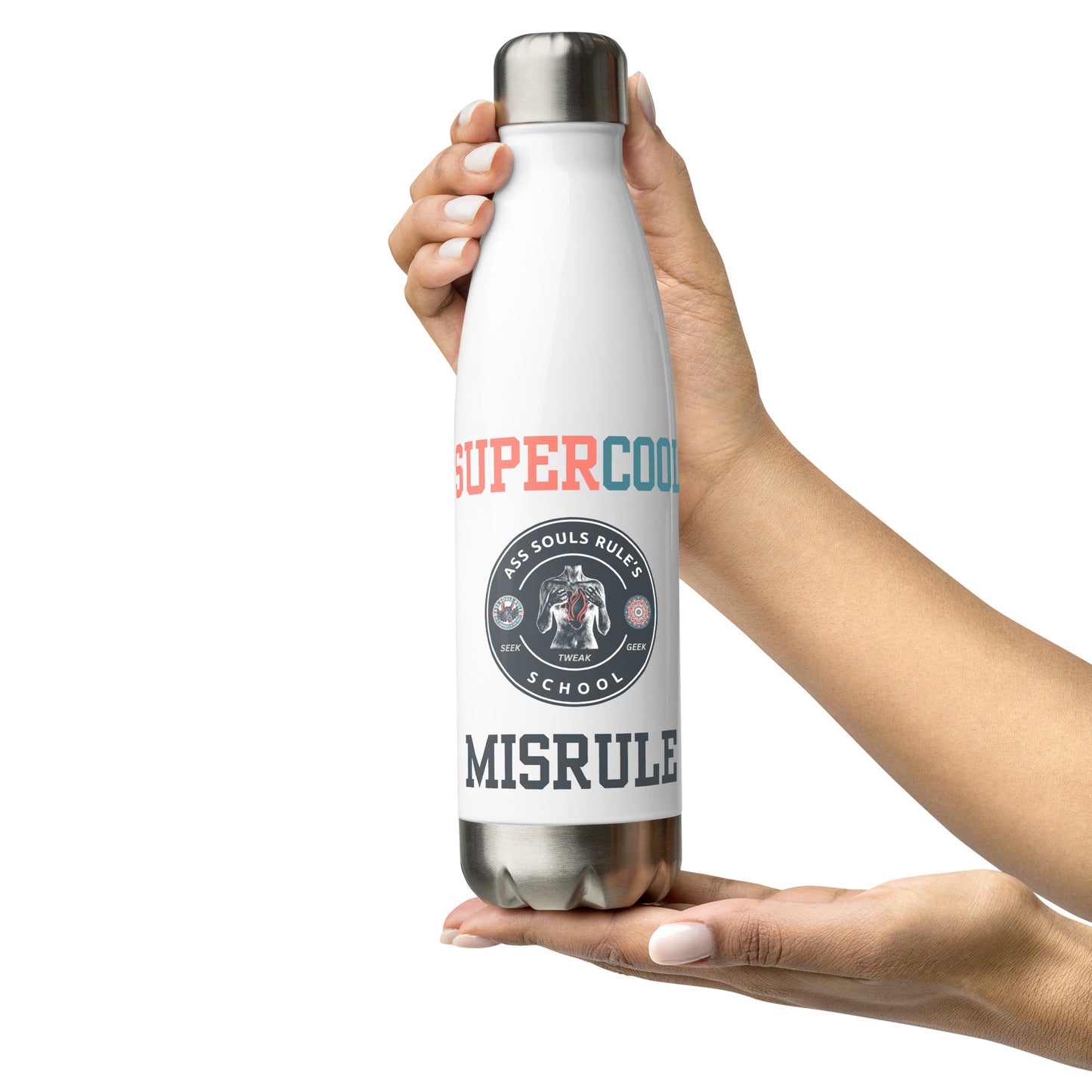 SuperCool MisRule stainless steel water bottle