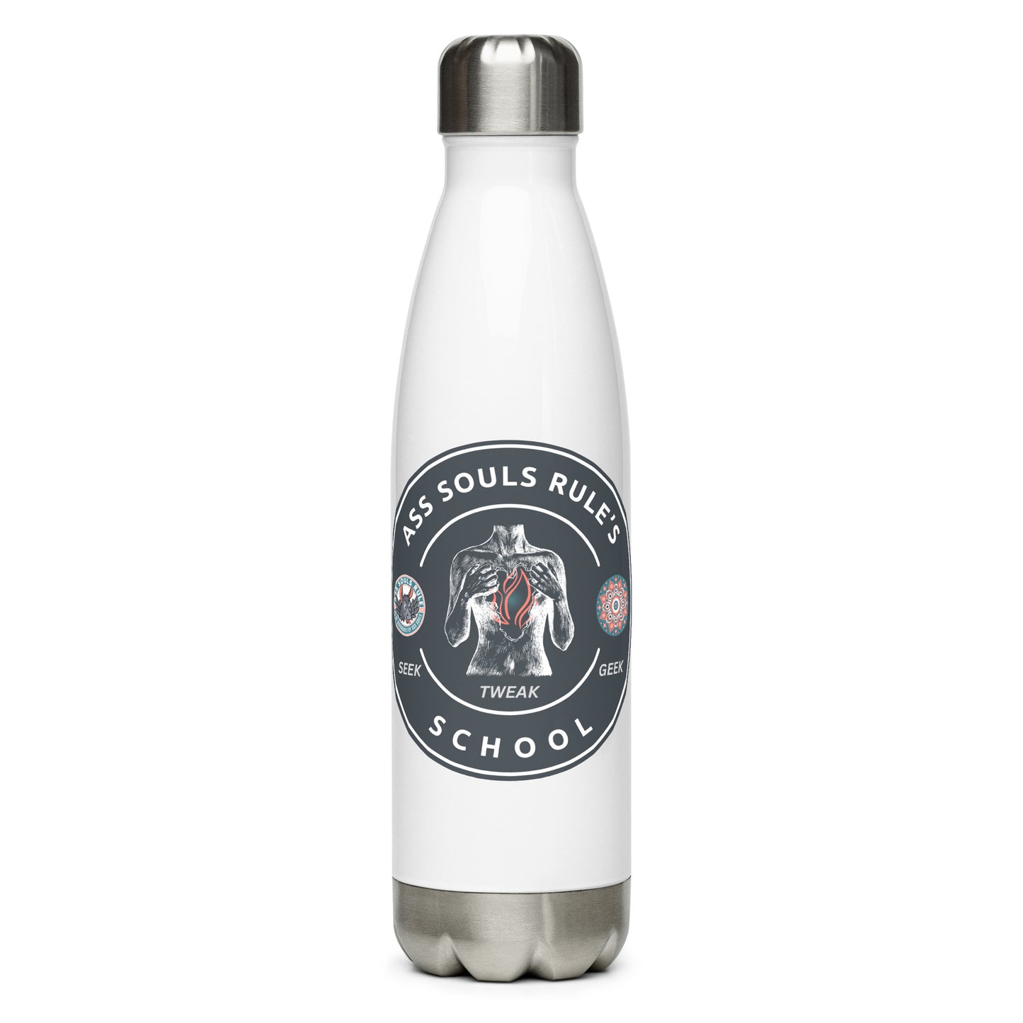 Ass Souls Rule's School stainless steel water bottle