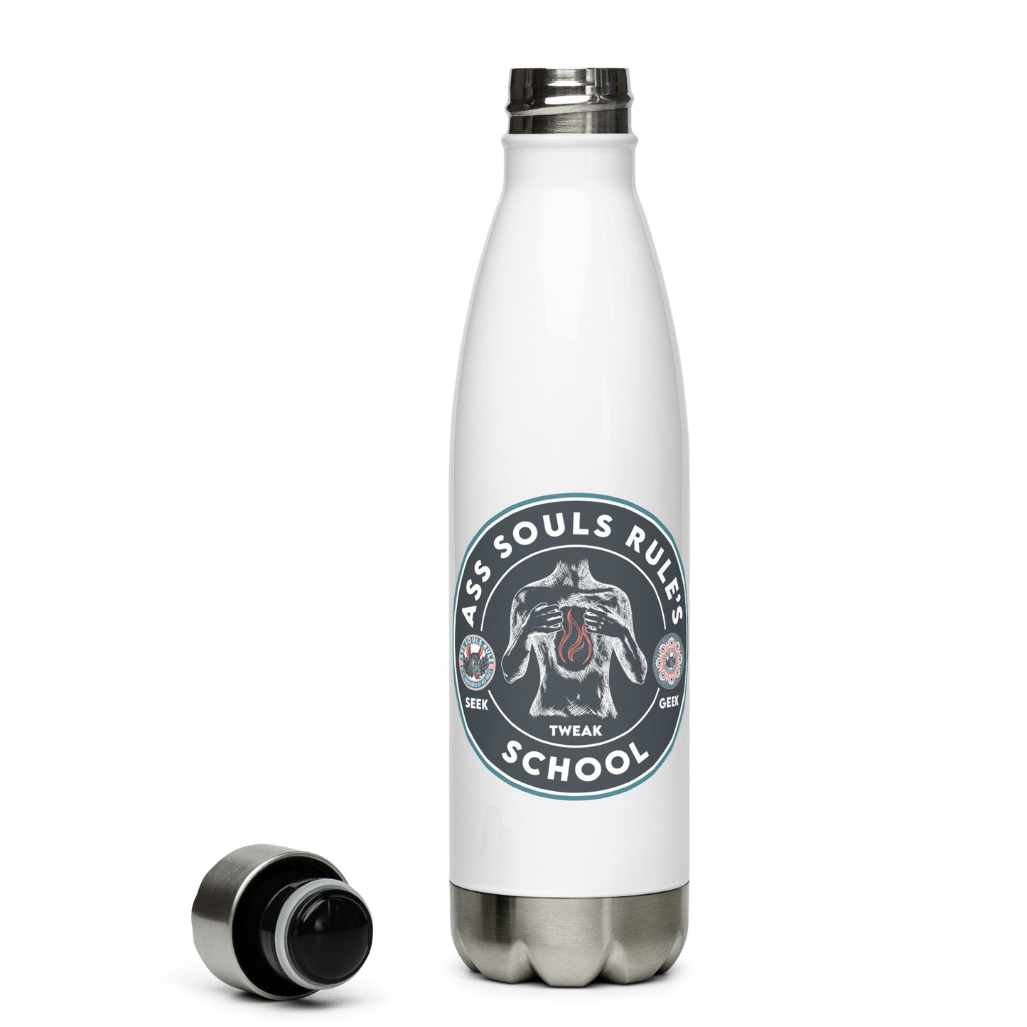 Ass Souls Rule's School stainless steel water bottle