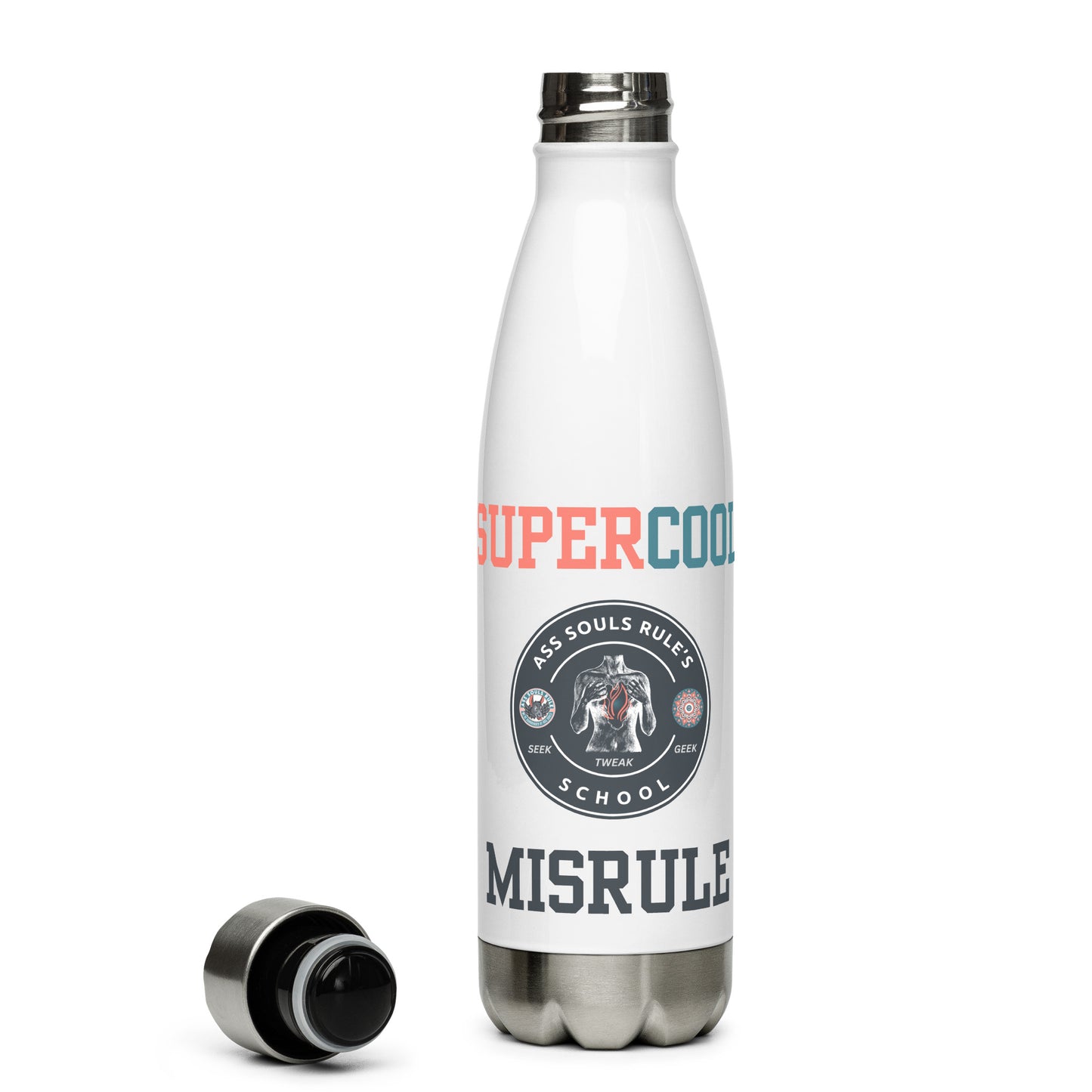 SuperCool MisRule stainless steel water bottle