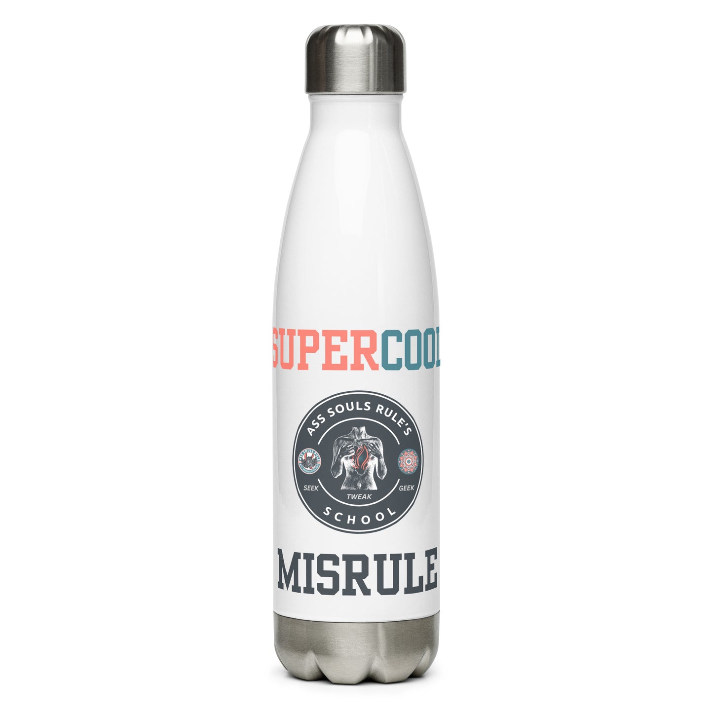 SuperCool MisRule stainless steel water bottle