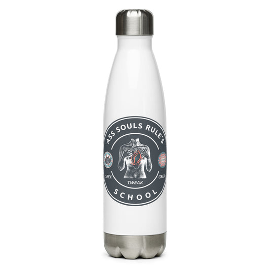 Ass Souls Rule's School stainless steel water bottle