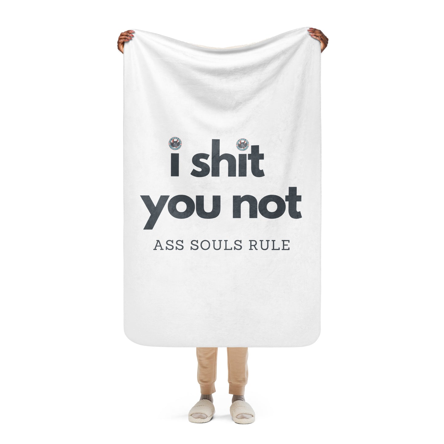 I Shit You Not sherpa blanket