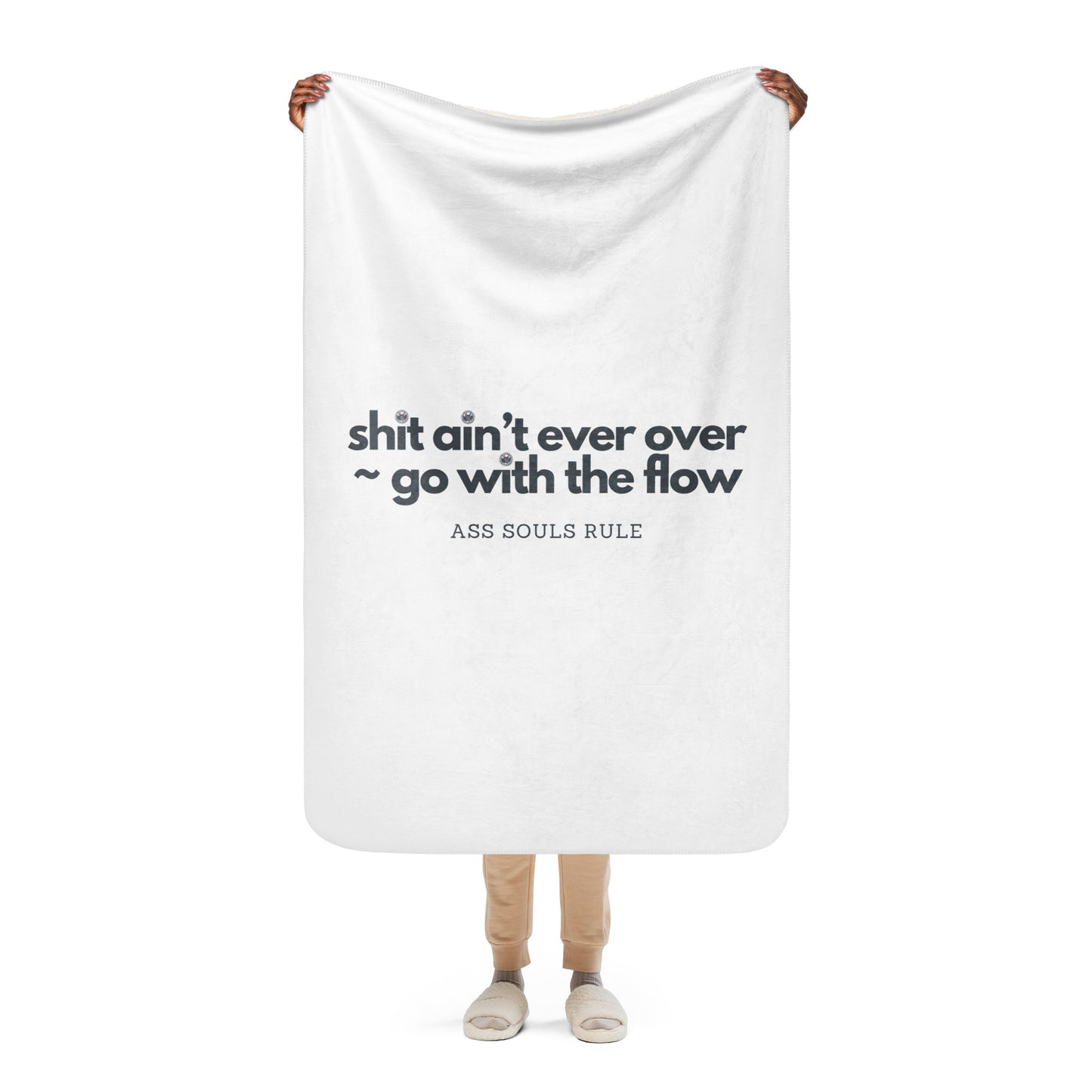 Go With the Flow sherpa blanket