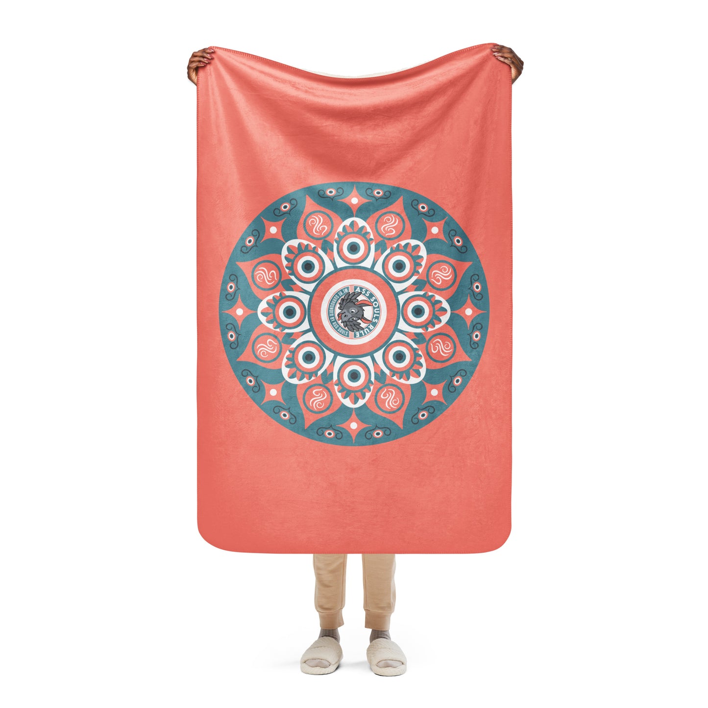 Psyche Secure-I.T. salmon sherpa blanket