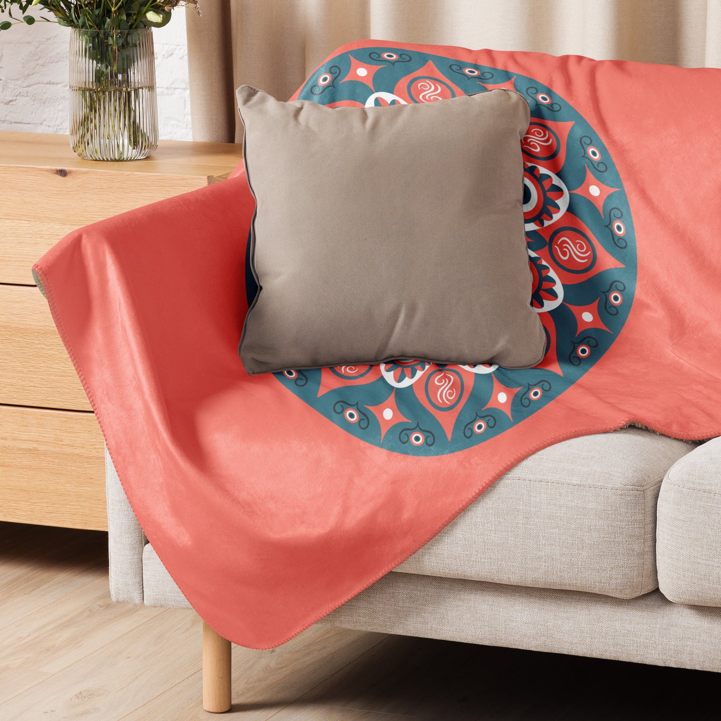 Psyche Secure-I.T. salmon sherpa blanket