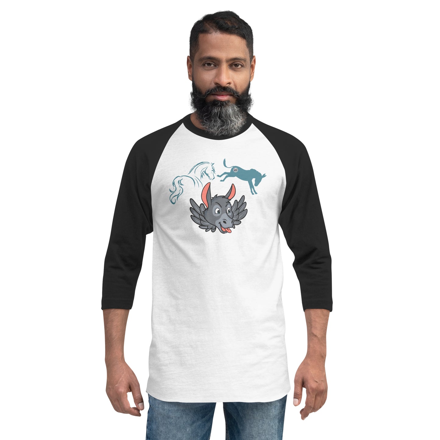 Nice Ass, Bad Ass, & Ass Soul 3/4 sleeve raglan shirt