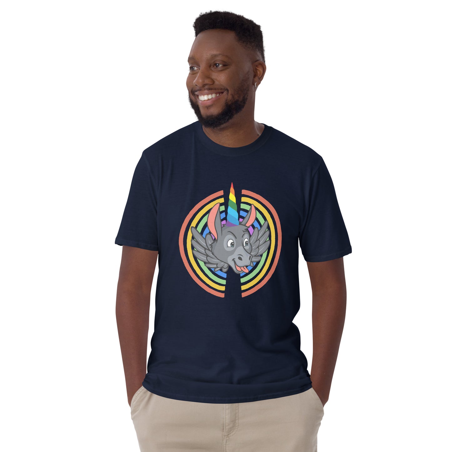 Rainbows & Unicorns short-sleeve unisex t-shirt