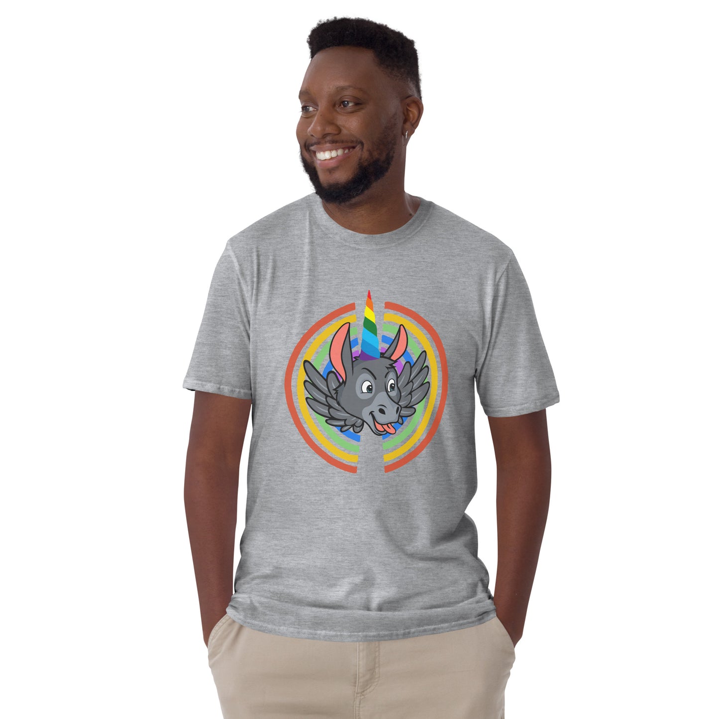 Rainbows & Unicorns short-sleeve unisex t-shirt