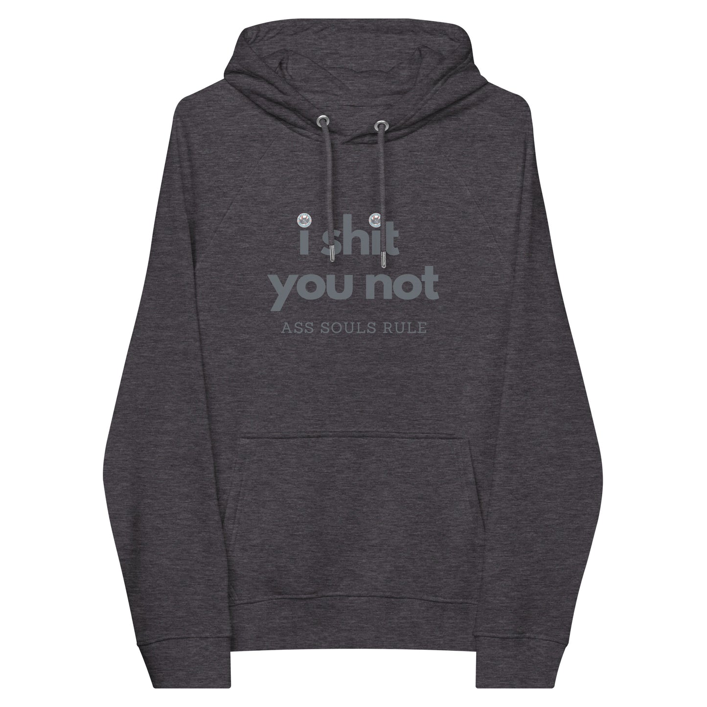 I Shit You Not unisex eco raglan hoodie