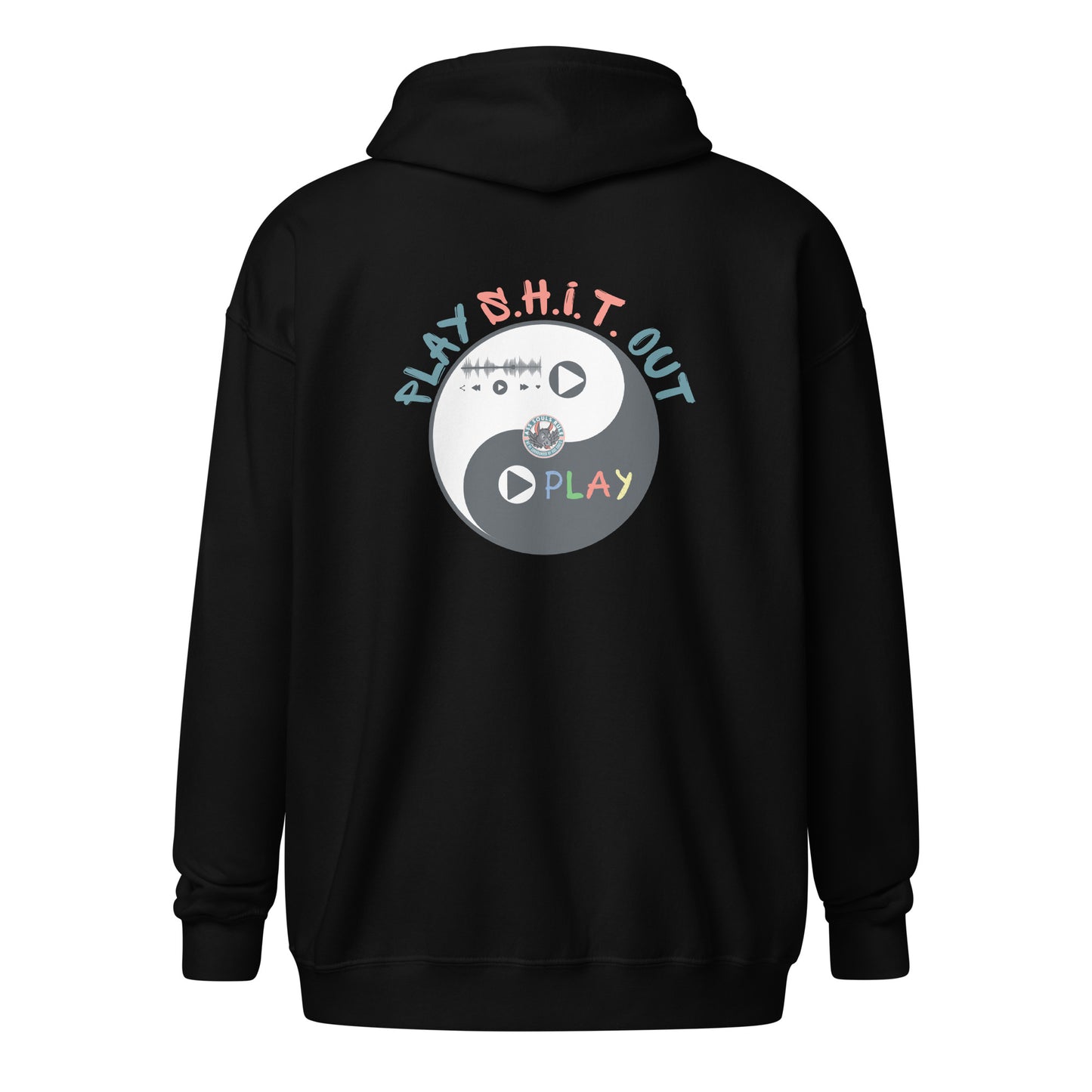 play S.H.I.T. out unisex heavy blend zip hoodie