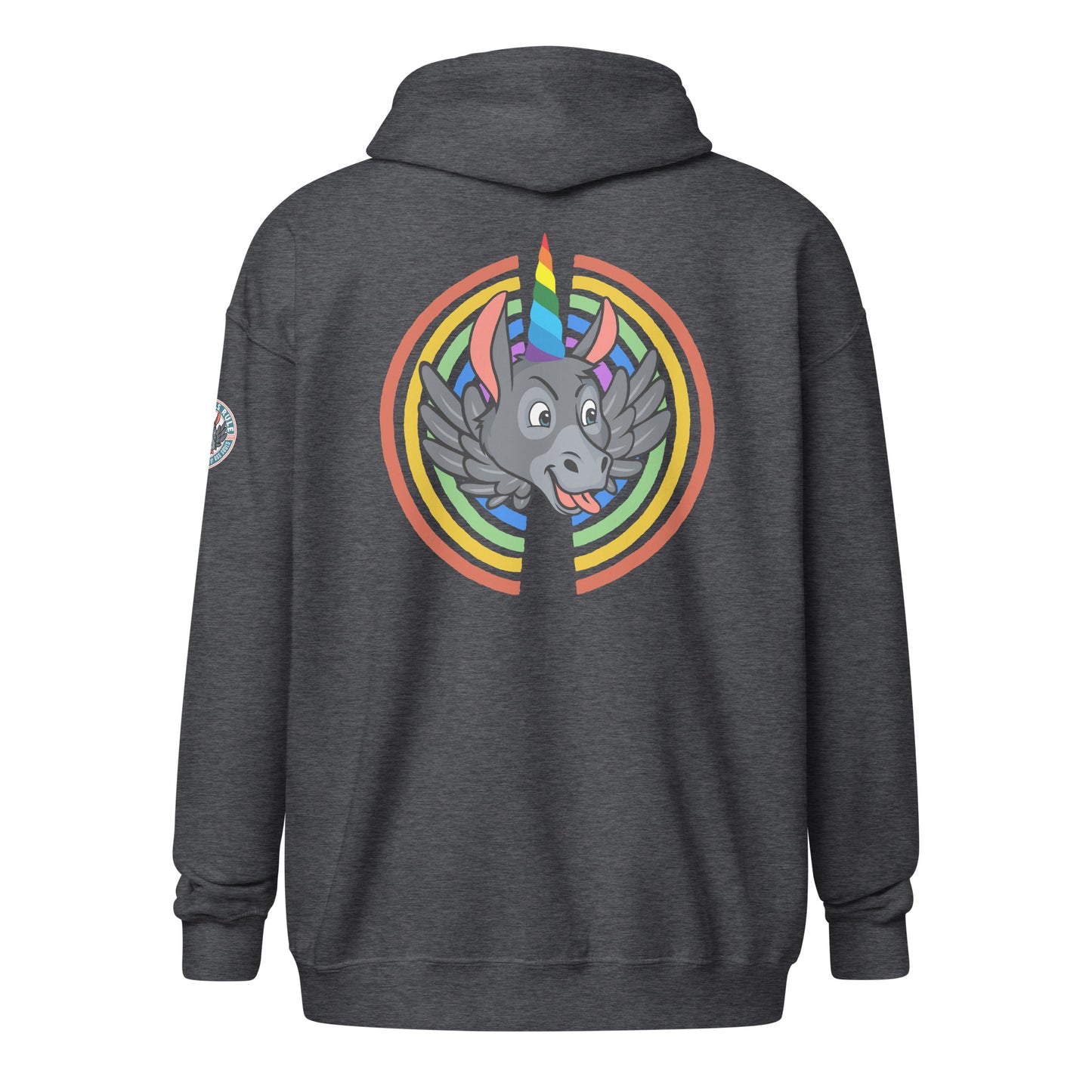 Rainbows & Unicorns unisex heavy blend zip hoodie