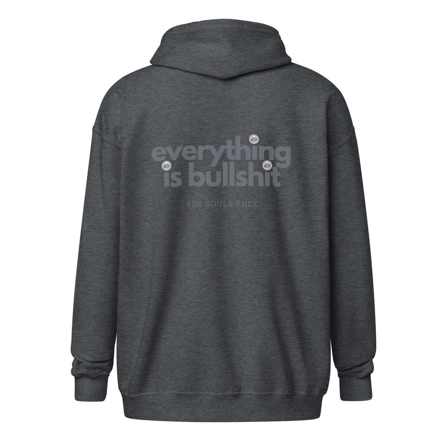 Everything is Bullshit unisex heavy blend zip hoodie