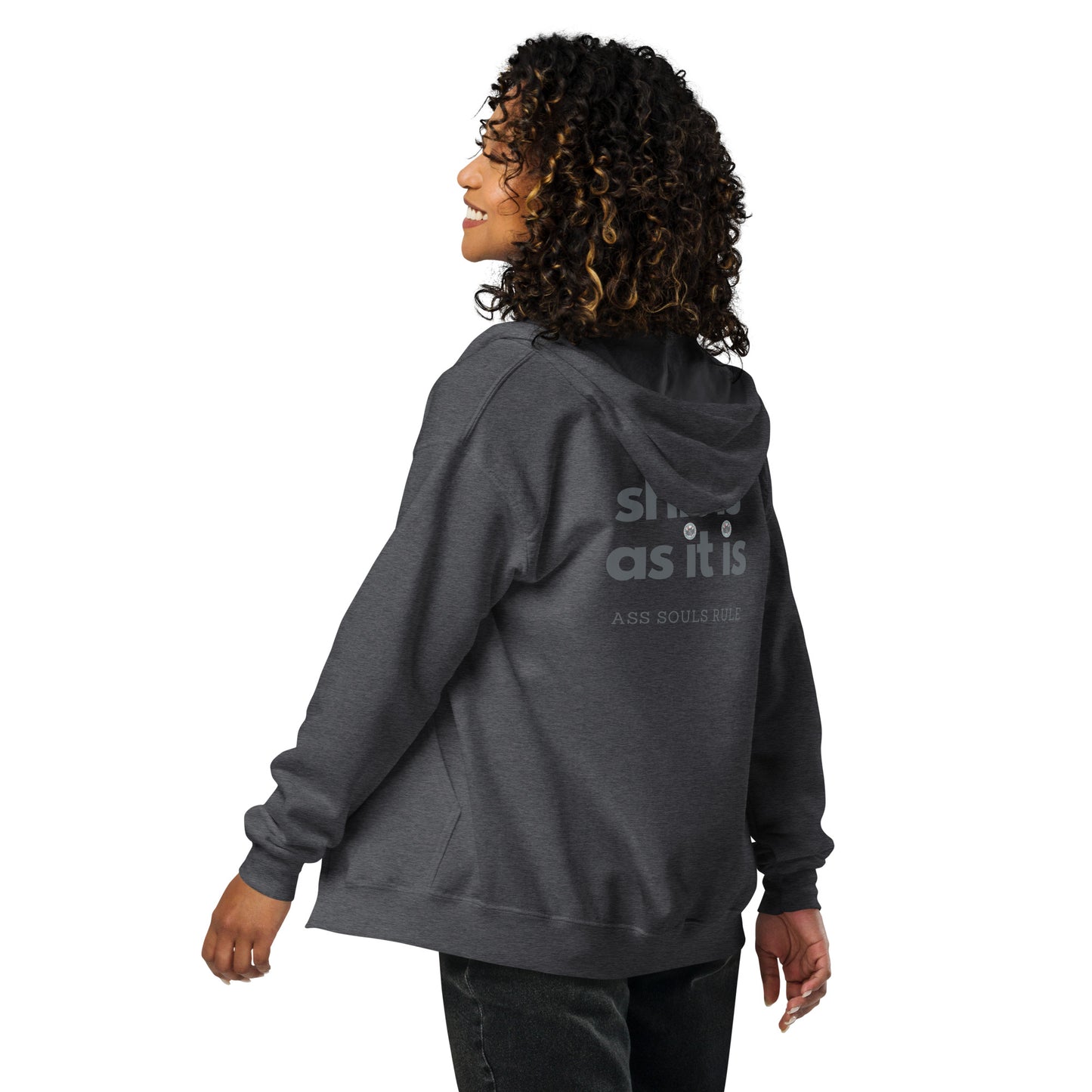 Shit Is As It Is unisex heavy blend zip hoodie