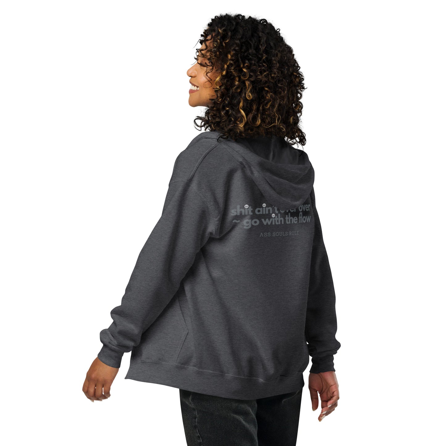 Go With the Flow unisex heavy blend zip hoodie