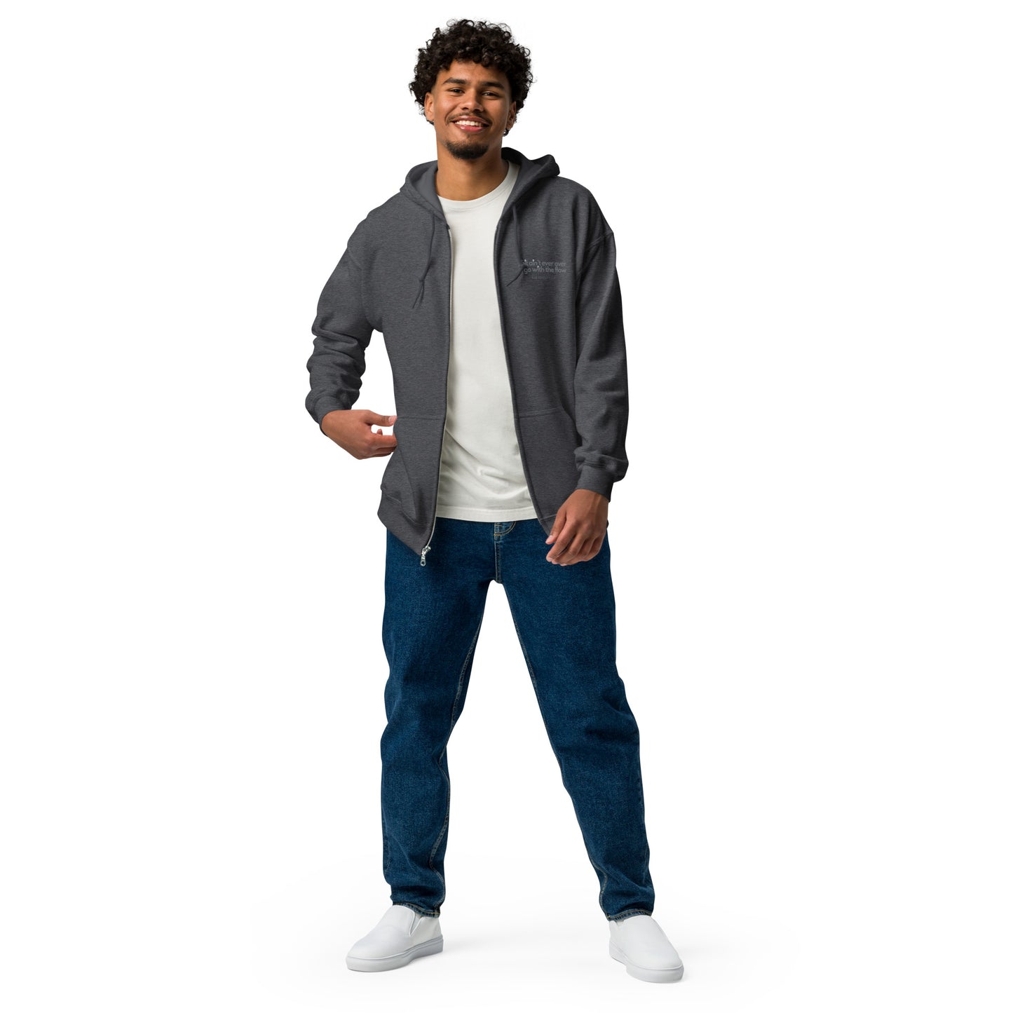 Go With the Flow unisex heavy blend zip hoodie