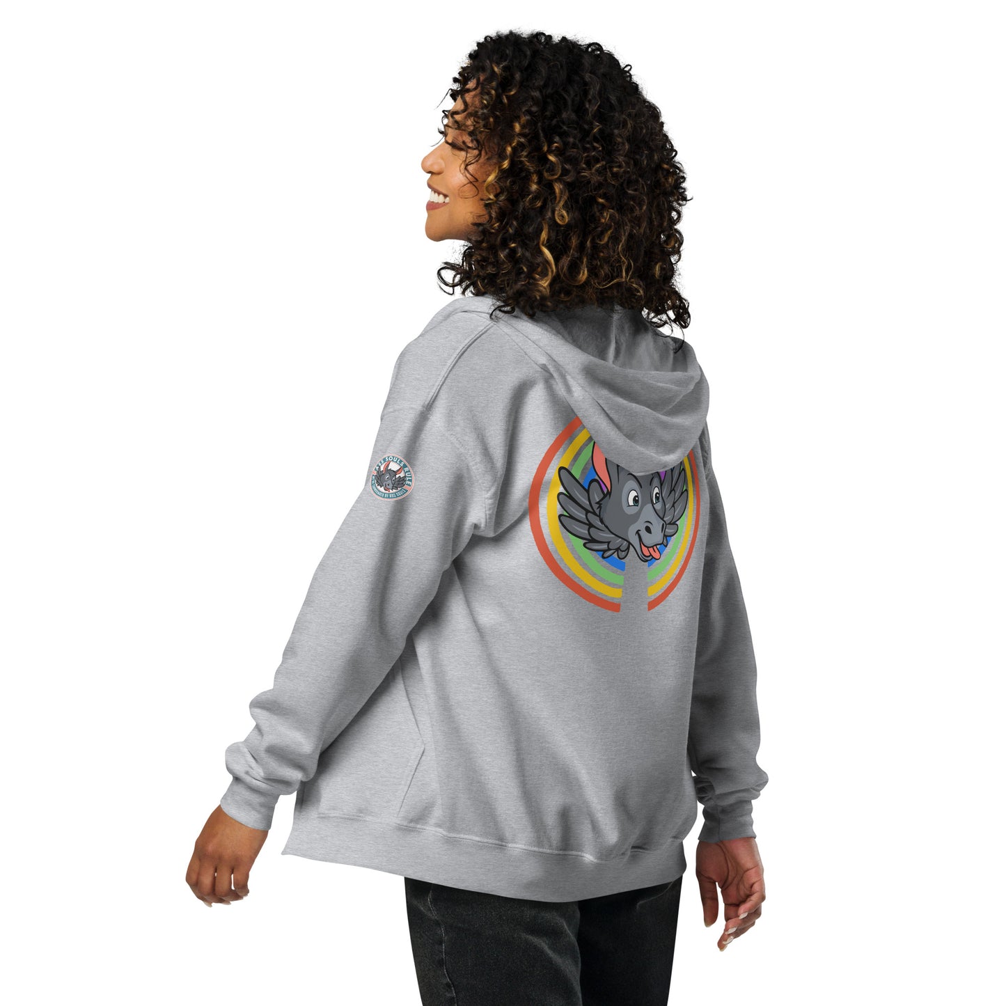 Rainbows & Unicorns unisex heavy blend zip hoodie