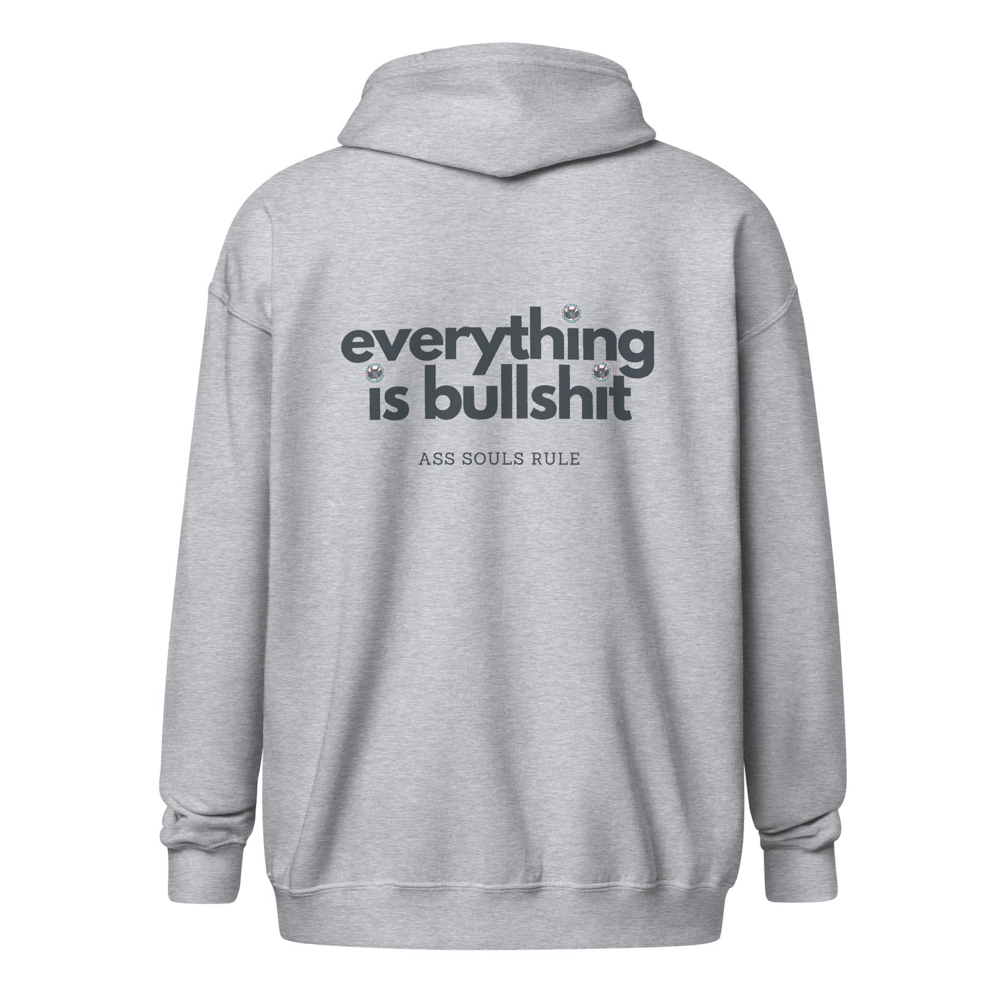 Everything is Bullshit unisex heavy blend zip hoodie