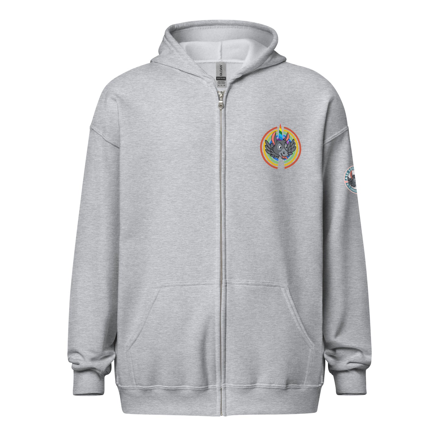 Rainbows & Unicorns unisex heavy blend zip hoodie