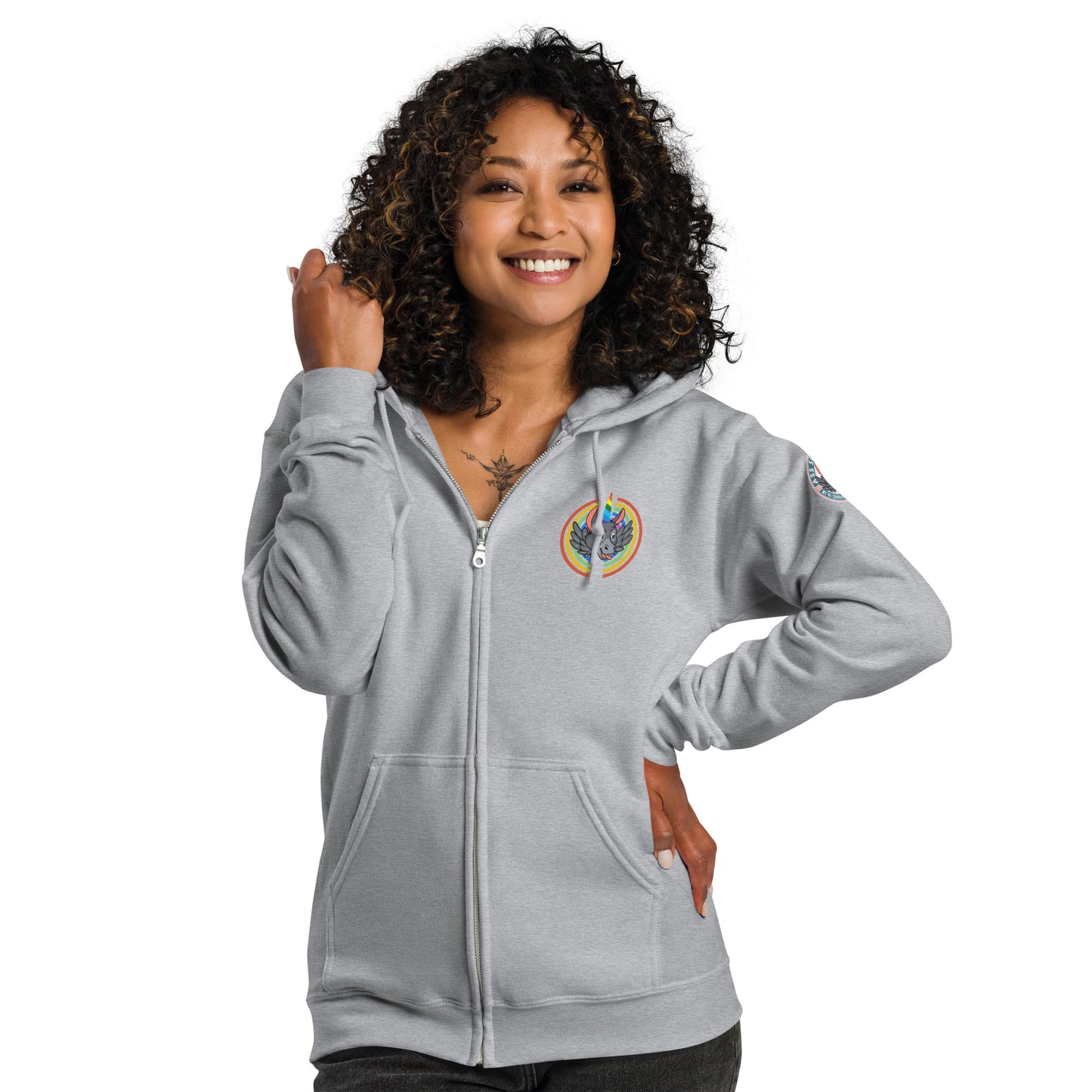 Rainbows & Unicorns unisex heavy blend zip hoodie