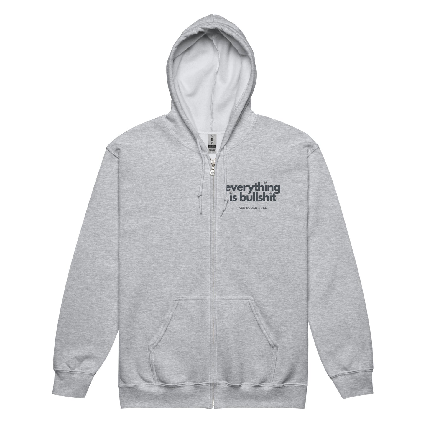 Everything is Bullshit unisex heavy blend zip hoodie