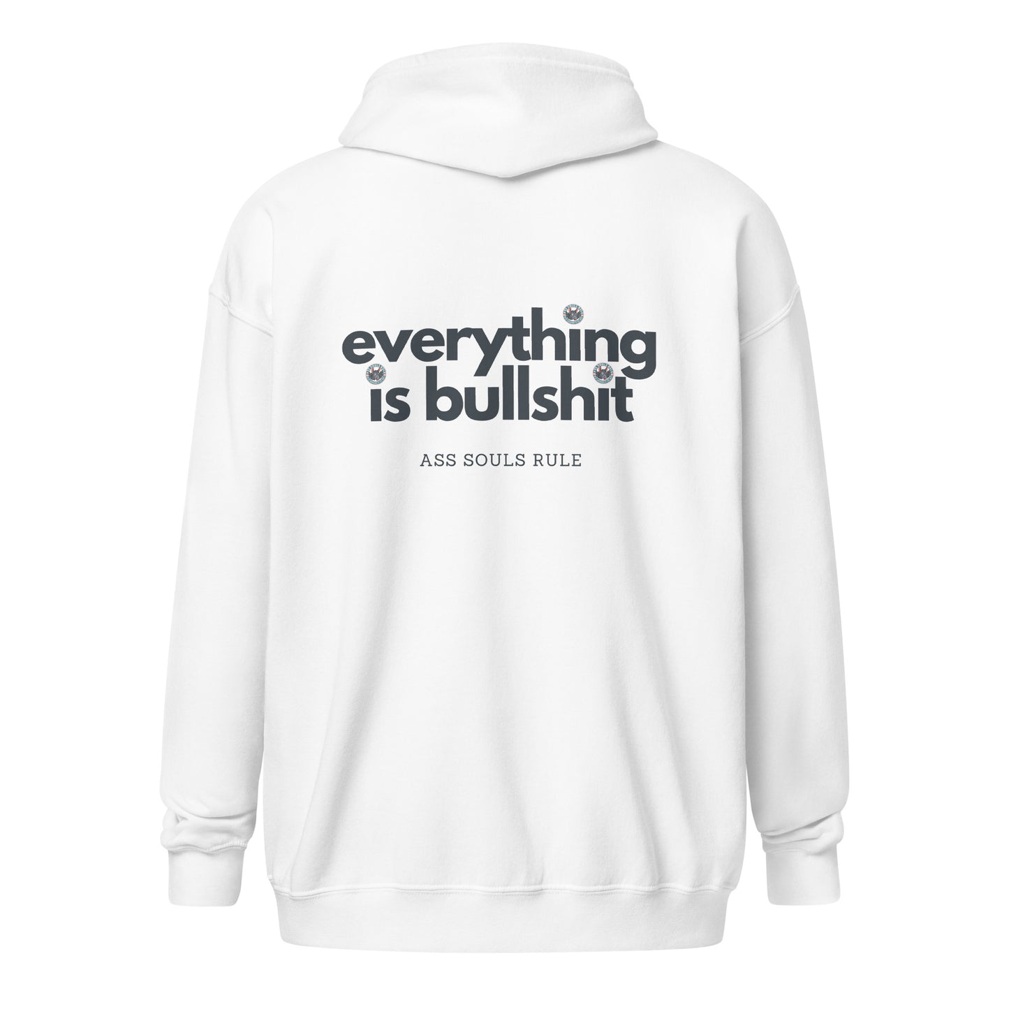 Everything is Bullshit unisex heavy blend zip hoodie