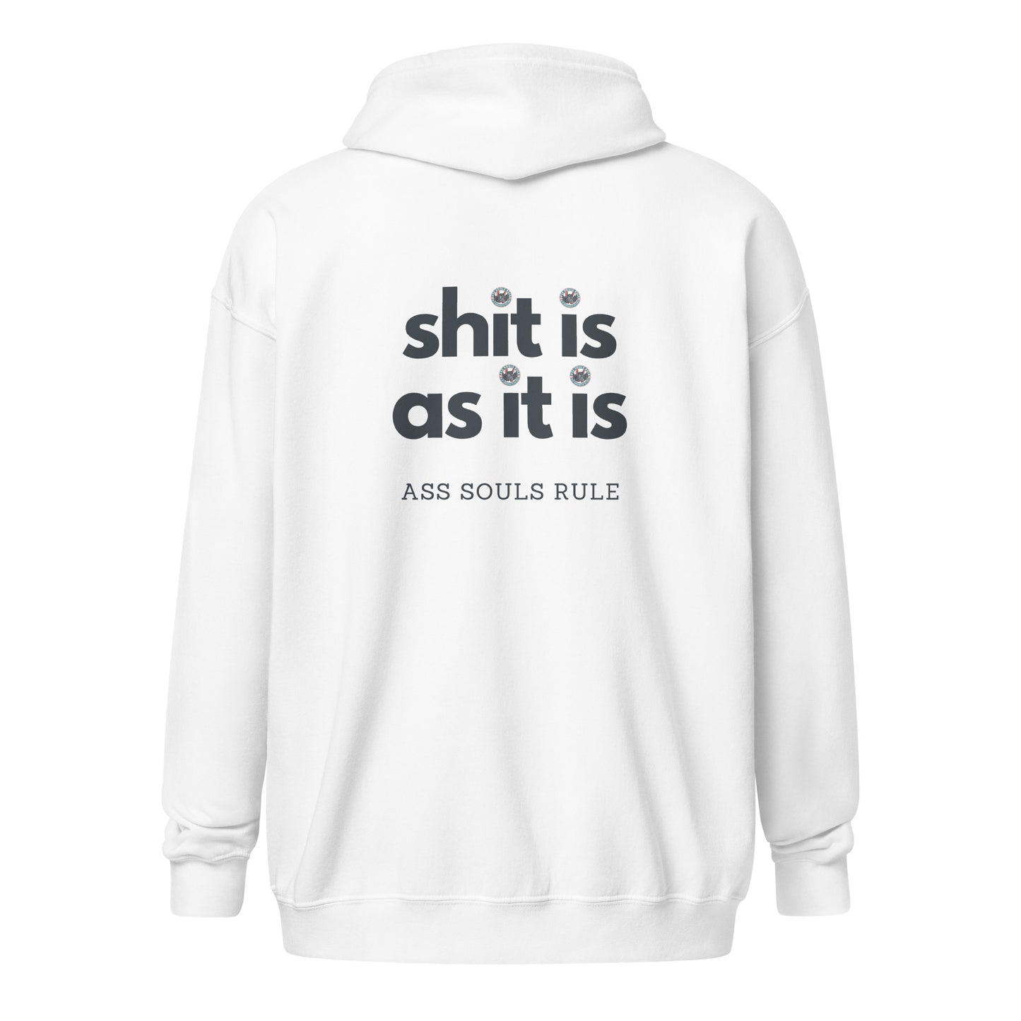 Shit Is As It Is unisex heavy blend zip hoodie