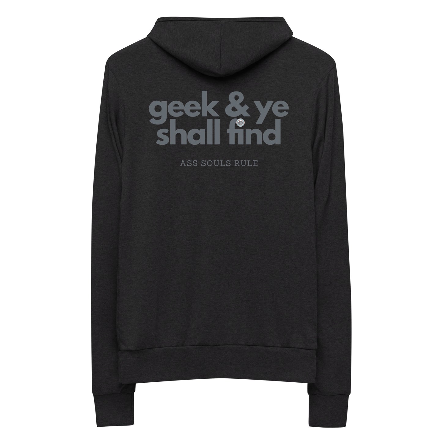 Geek & Ye Shall Find unisex zip hoodie