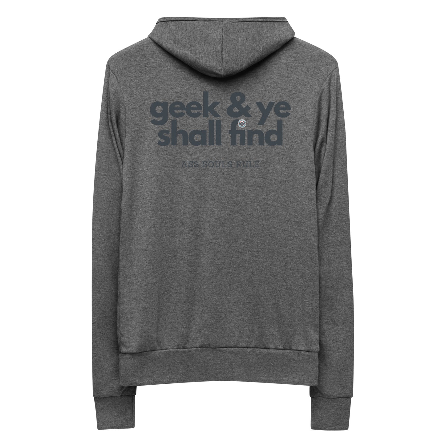 Geek & Ye Shall Find unisex zip hoodie