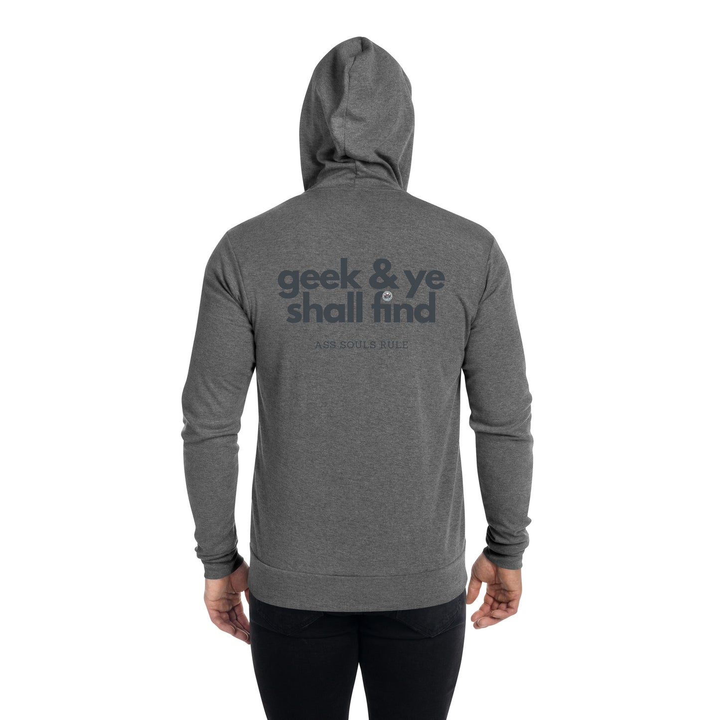 Geek & Ye Shall Find unisex zip hoodie