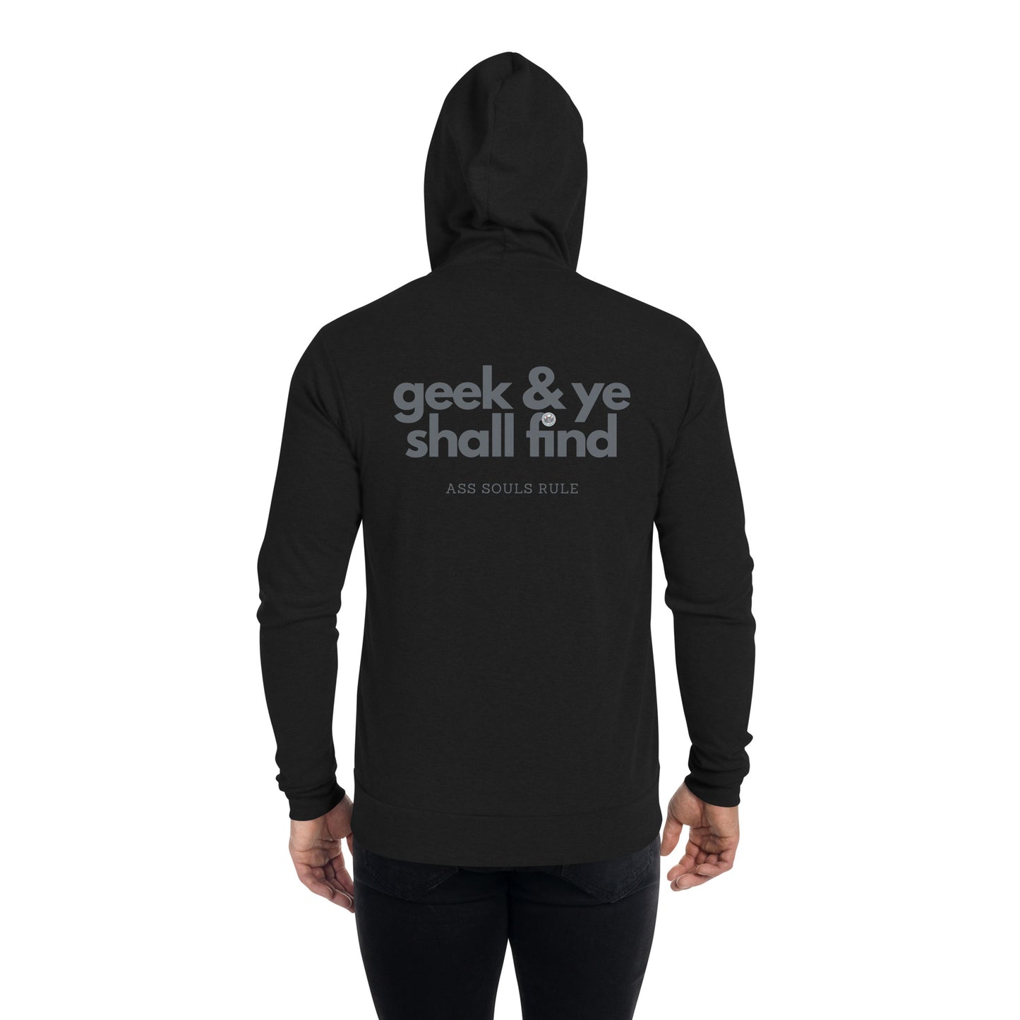 Geek & Ye Shall Find unisex zip hoodie