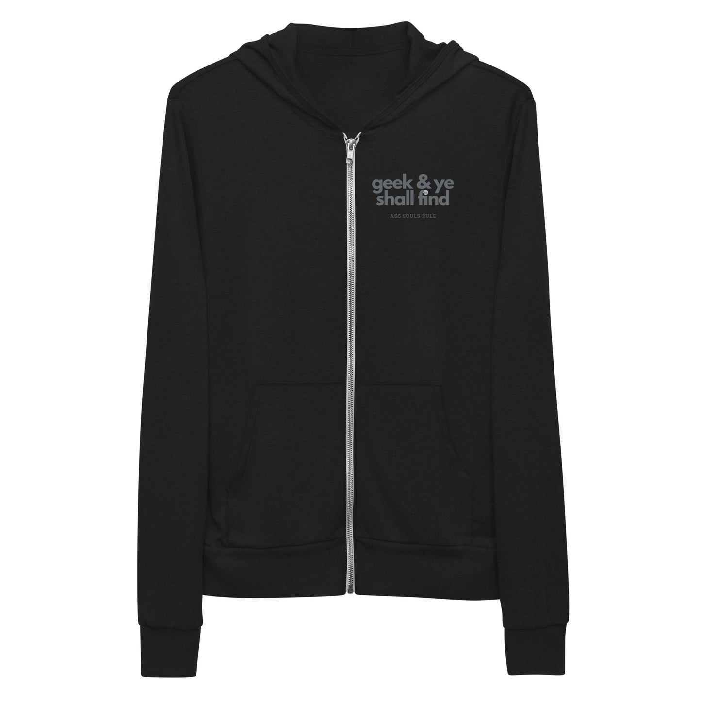 Geek & Ye Shall Find unisex zip hoodie