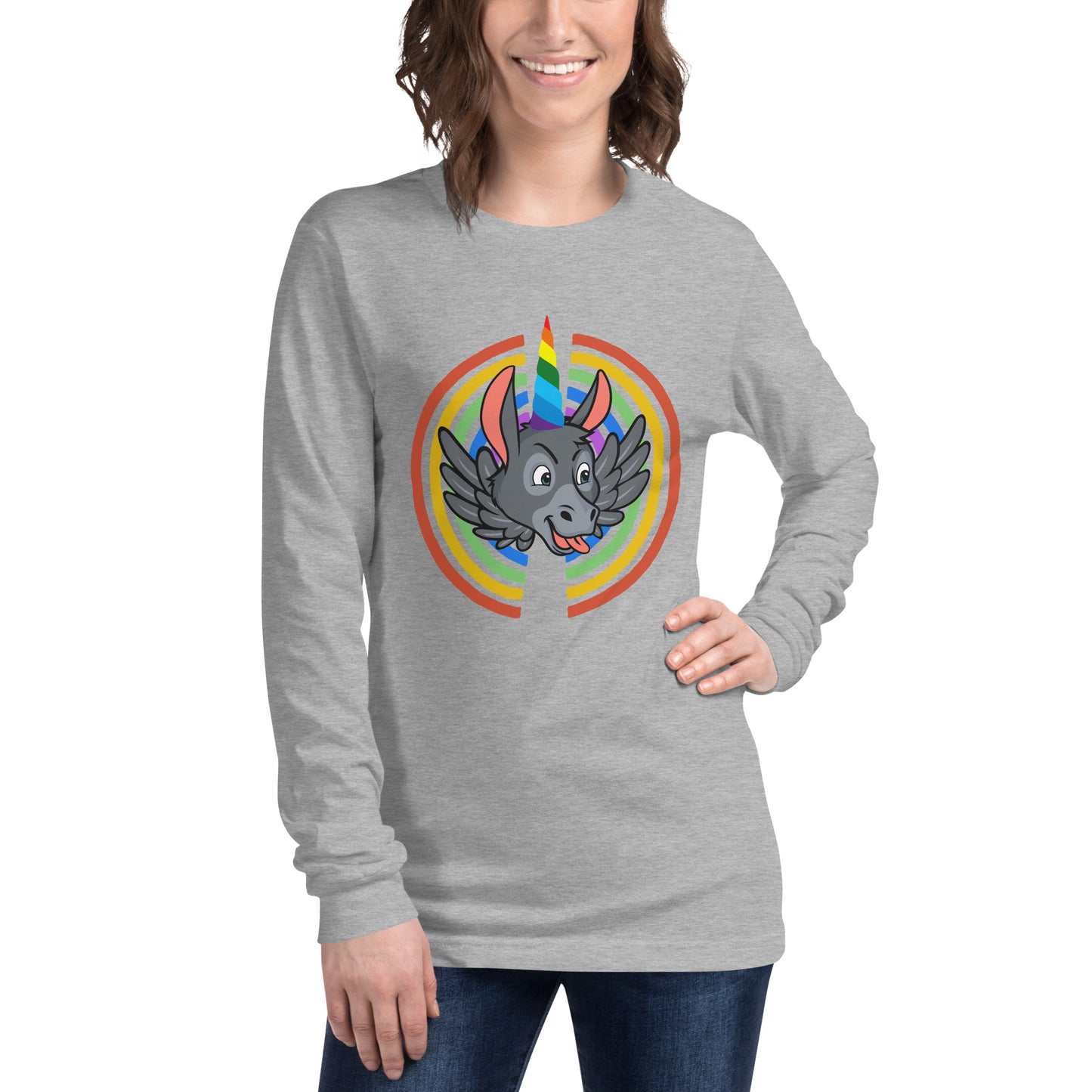 Rainbows & Unicorns unisex long sleeve tee