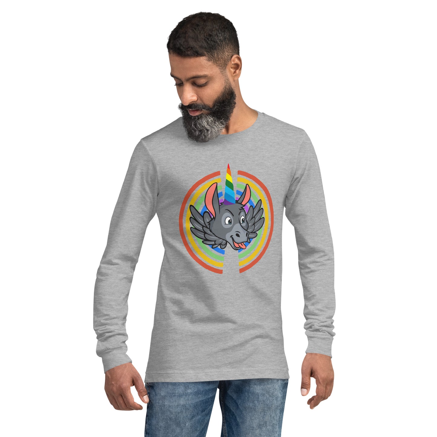 Rainbows & Unicorns unisex long sleeve tee