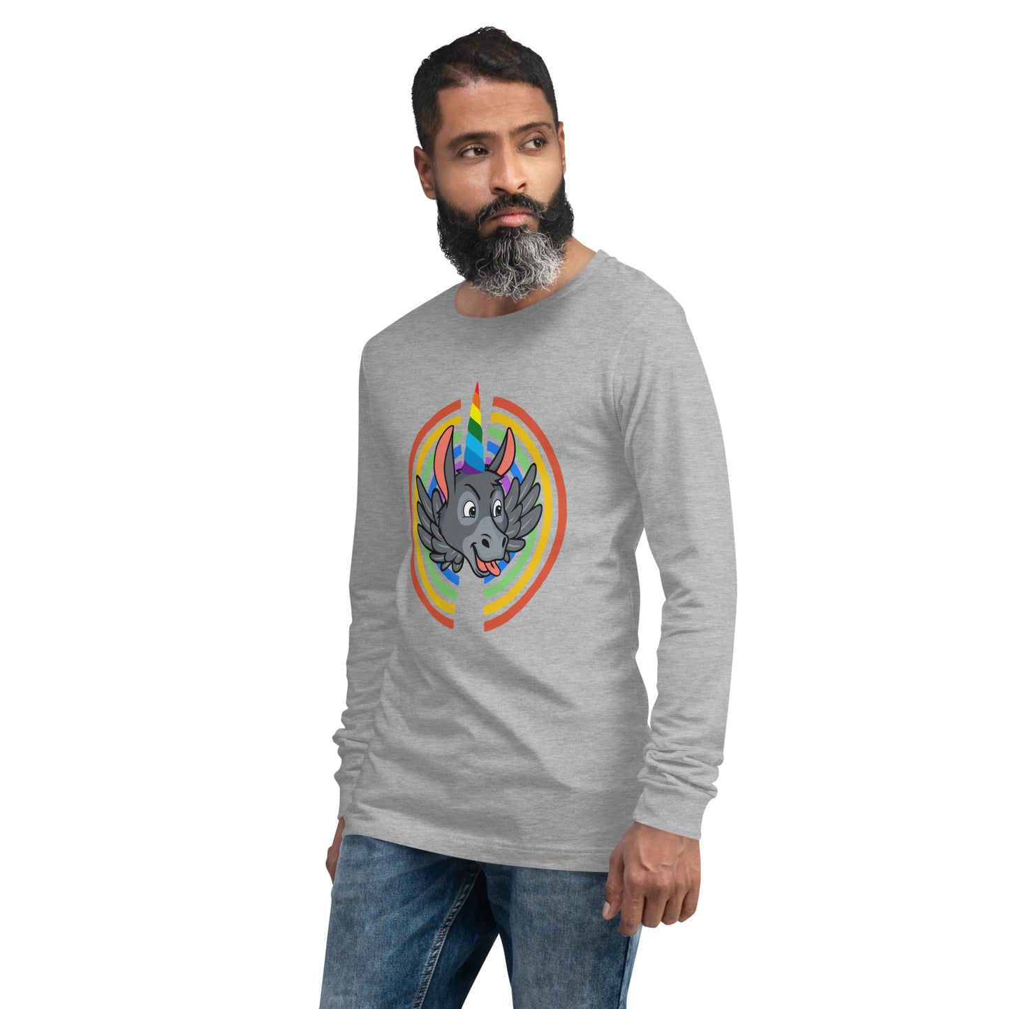 Rainbows & Unicorns unisex long sleeve tee