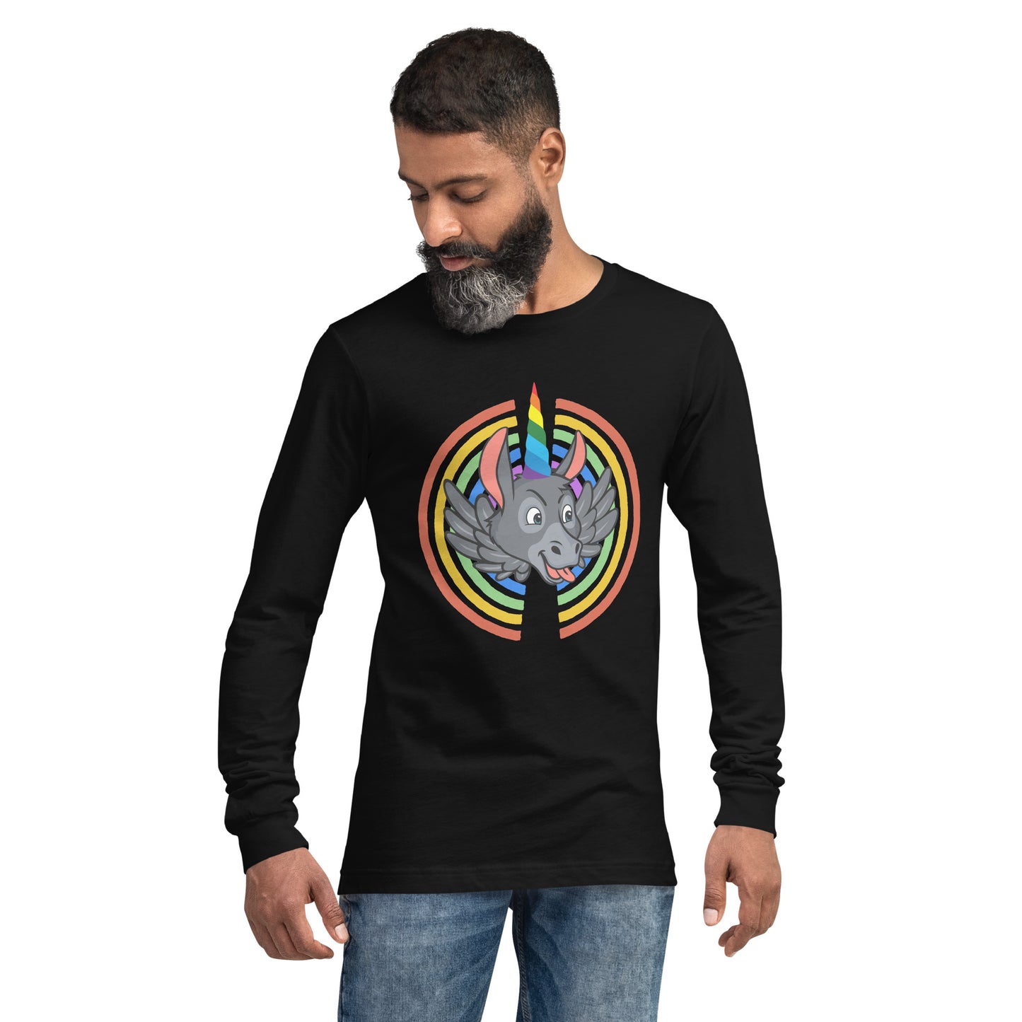 Rainbows & Unicorns unisex long sleeve tee